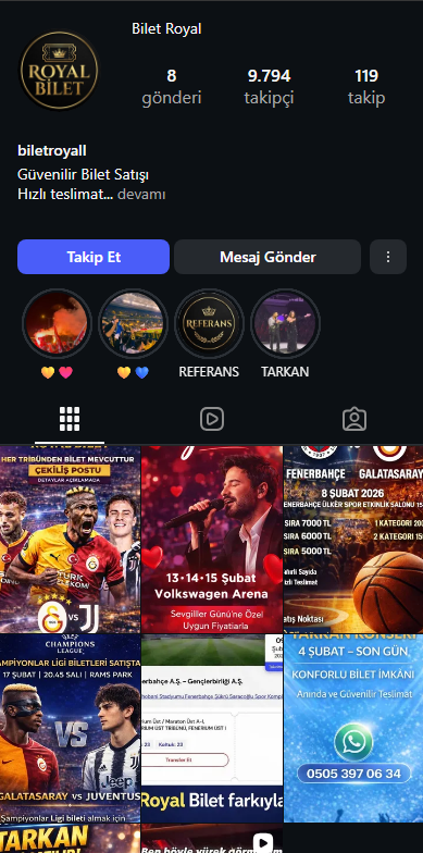 Instagram hesabımız
